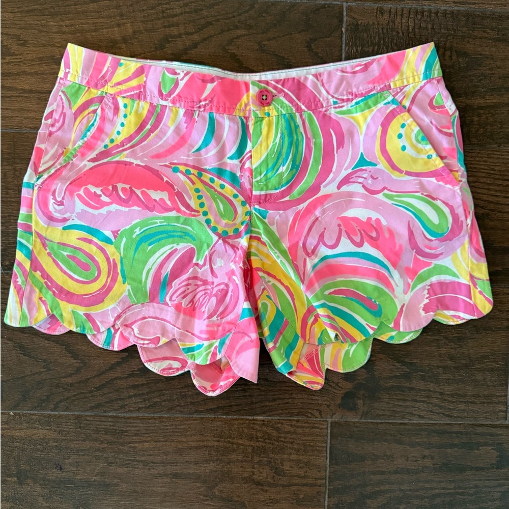 Lilly Pulitzer All Nighter Scalloped Shorts